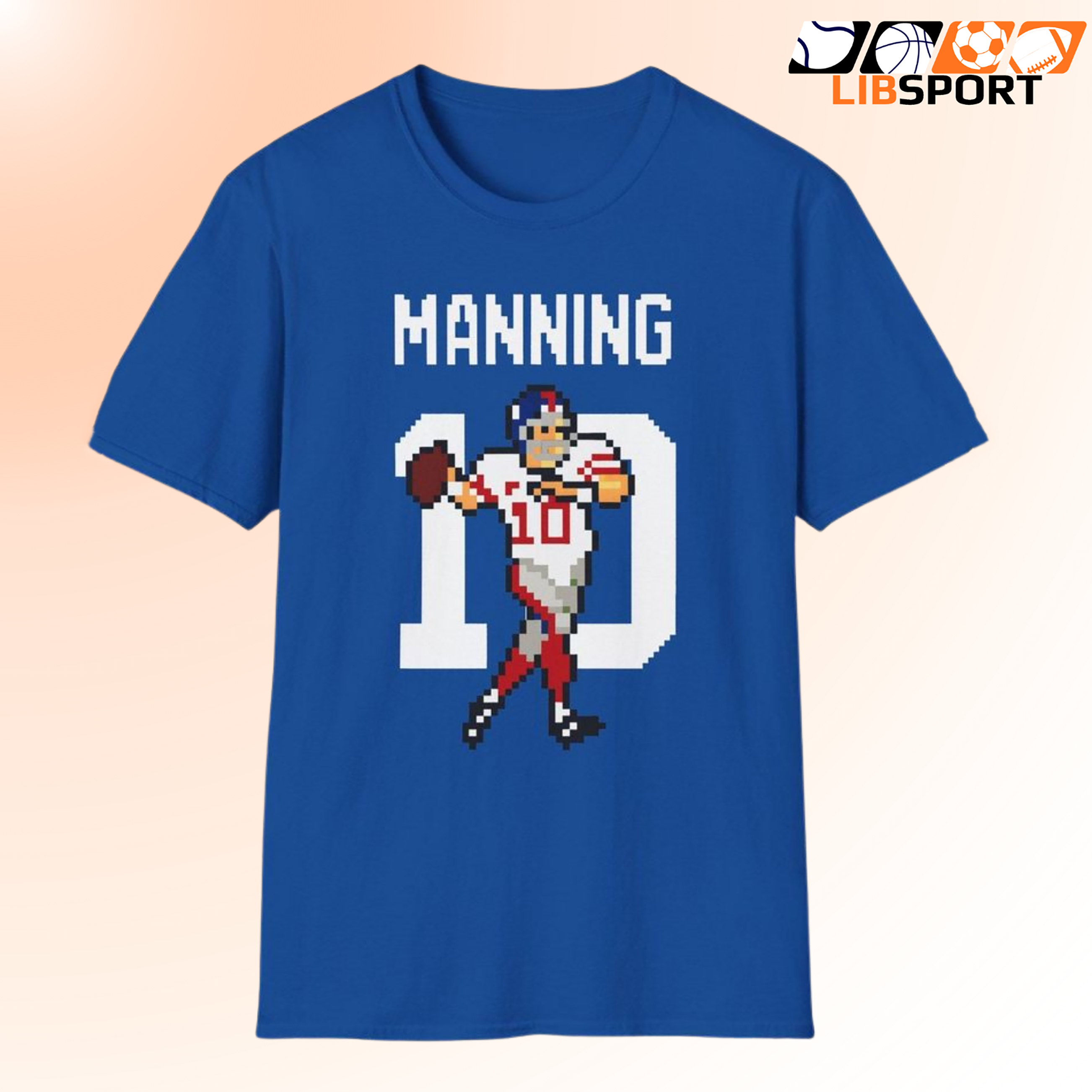 Eli Manning Unisex T-Shirt, New York Giants Shirt, Vintage 8-Bit Tee